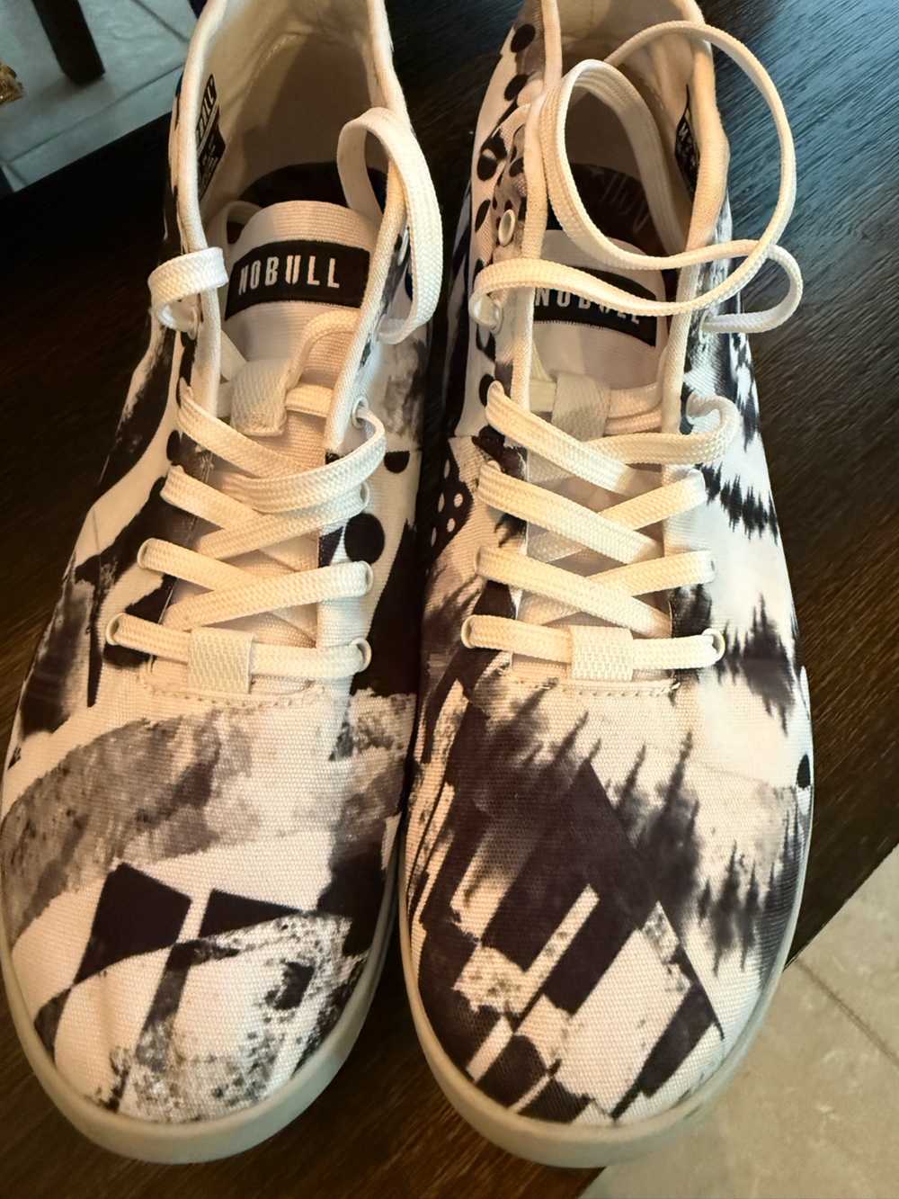 NOBULL Black and White Lace-Up Training Sneakers  BRAND NEW!